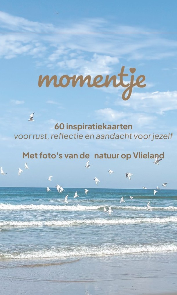 Het doosje van Jouw momentje, met het strand van Vlieland