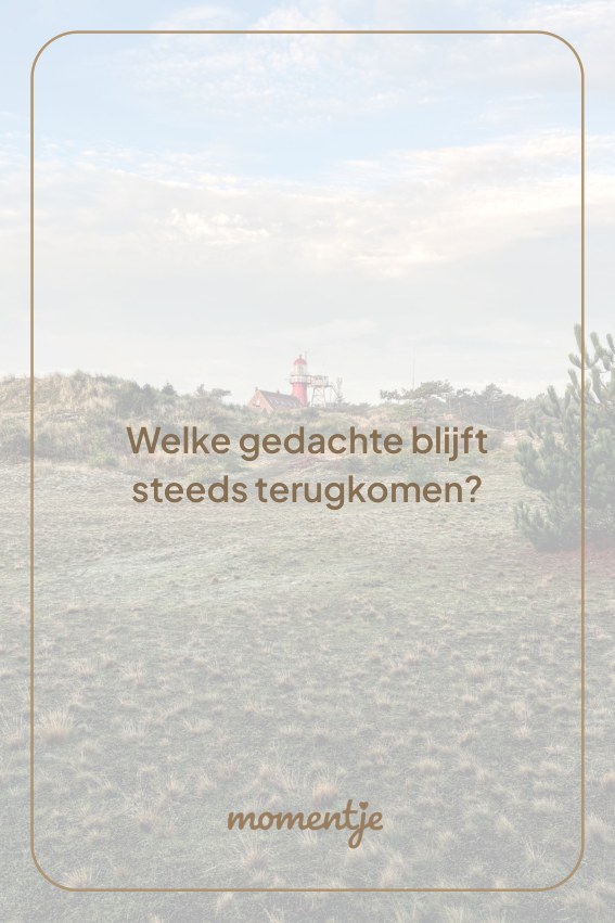 Kaart: Welke gedachte blijft steeds terugkomen?